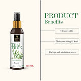 Good Vibes Tea Tree Skin Cleansing Toner 120 ml, Hydrating Light Weight Anti Acne Moisturizing Face Toner for All Skin Types, Natural, No Alcohol, Parabens & Sulphates, No Animal Testing