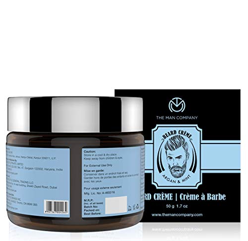 The Man Company Beard Softening Cream with Argan & Mint | Best Softener & Moisturiser for Daily use | (50 g)