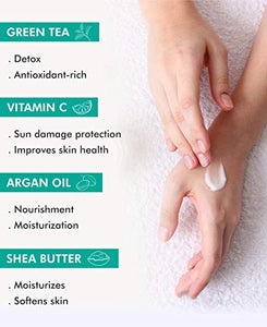 mCaffeine Green Tea Body Gel Lotion (200ml) for Oily Skin | Non Greasy Lotion for Skin Hydration and Moisturization | With Vitamin C and Shea Butter | Daily-Use