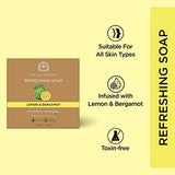 The Man Company Refreshing Bathing Soap Bar Combo with Lemon & Bergamot | Refreshes, Energises, Moisturises & Rejuvenates The Skin | Long-lasting Freshness | For All Skin Types - 100 gm(Pack of 2)