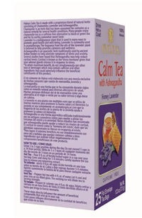 HYLEYS Tea Calm Tea with Aswagandha - Lavender & Honey Flavor - 25 Tea Bags - Caffeine Free Tea
