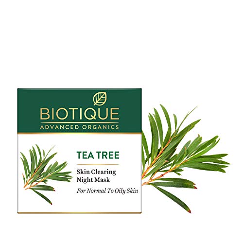 Biotique Tea Tree Skin Clearing Night Mask for Normal to Oily Skin, 50g
