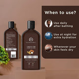 The Man Company Body Lotion For Extra Dry Skin | Shea Butter & Oats | 24 Hours Moisturising | Absorbs Quickly | Rejuvenates & Uplifts | SLS & Paraben-Free - 200ml