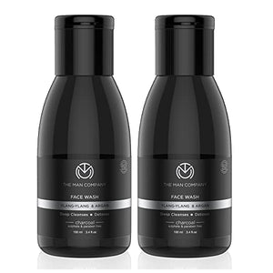 The Man Company Charcoal Face Wash (Buy 1 Get 1 Free) | Ylang Ylang & Argan Oils | Anti Pollution, Acne Oil Control | Deep Cleansing | Blackheads Removal | All Skin Types