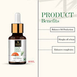 Good Vibes Oil Control Combo Kit (Tea Tree & Papaya Serum 10ml + Tea tree Face Wash 120 ml + Green Tea Toner 120 ml)
