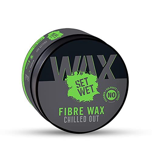 Set Wet Styling Fibre Hair Wax 60g | Strong Hold, Extra Volume, Natural Finish, Restylable Anytime, Easy Wash Off | No Paraben, No Sulphate, No Alcohol