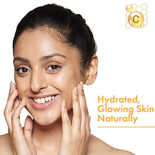 Good Vibes Vitamin C Glow Gel Creme, 50 g Skin Brightening Hydrating Moisturizing Face Cream for All Skin Types, Rich in Antioxidants & Helps Reduce Dark Spots, No Parabens & Sulphates