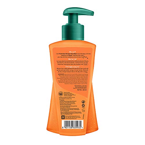 Himalaya Fresh Start Oil Clear Face Wash, Peach, 200ml