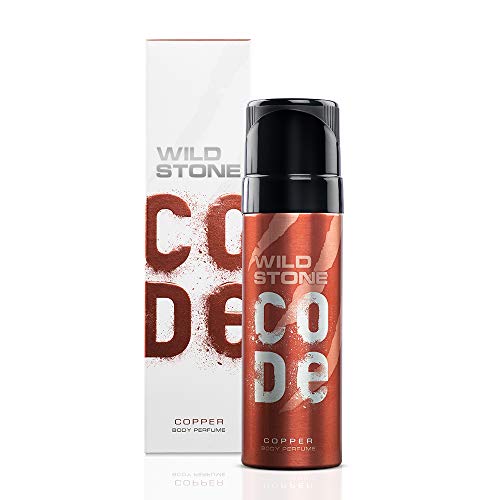 Wild Stone Code Copper No Gas Body Perfume for Men, Long Lasting Energetic Fragrance for Party Wear -120 ml