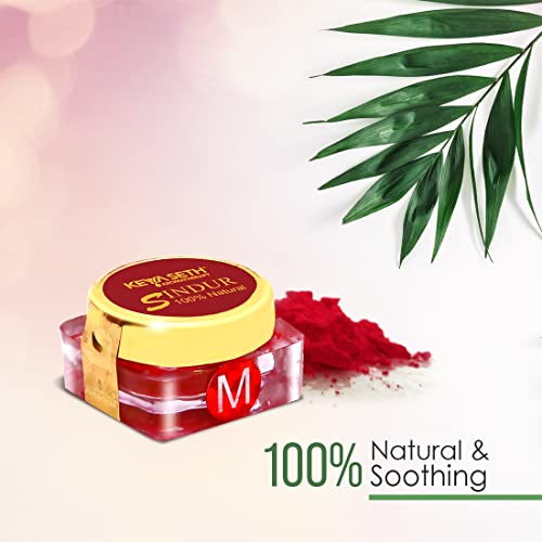 Keya Seth Aromatherapy 100% Natural Dust Sindoor Maroon with Herbs Extracts & Floral Pigments Kumkum, No side Effects & No Hair Fall -3gm