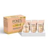 Pond’s Golden Radiance Facial Kit, 24K Pure Gold, Golden Glow At Home, Youthful Glow, Instant Glow, In Just 6 Easy Steps, 80 g