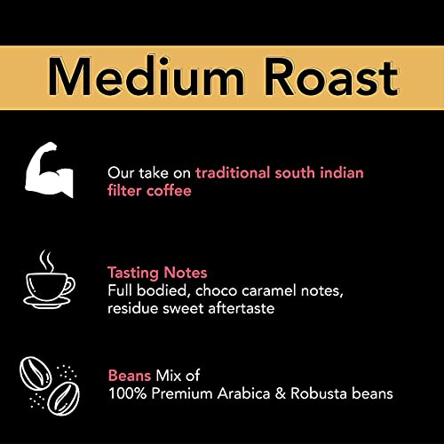 SLAY Coffee Madras Mud 100% Pure Filter Coffee Powder| No Chicory | Blend of Arabica and Robusta Coffee | NOT an Instant Coffee | 250g