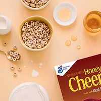 Honey Nut Cheerios Heart Healthy Cereal, Gluten Free Cereal With Whole Grain Oats, 10.8 OZ