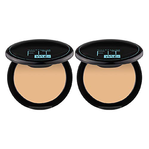 Maybelline New York Fit Me Compact Powder, 128 - Pack Of 2 | Oil Control Compact Powder | Compact Powder With SPF.