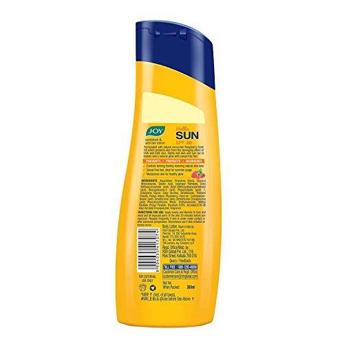 Joy Hello Sun Sunblock & Anti-Tan Lotion Sunscreen SPF 20 PA++, For All Skin Types 300 ml