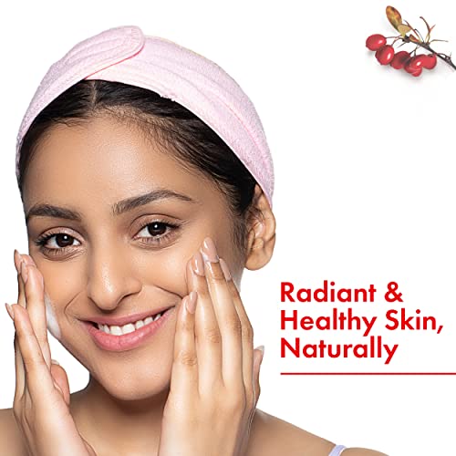 Good Vibes Rosehip Skin Clearing Foaming Face Wash With Deep Cleansing Brush, 150 ml | Rejuvenating Moisturizing Face Cleanser For All Skin Types | No Parabens, Sulphates & Mineral Oil