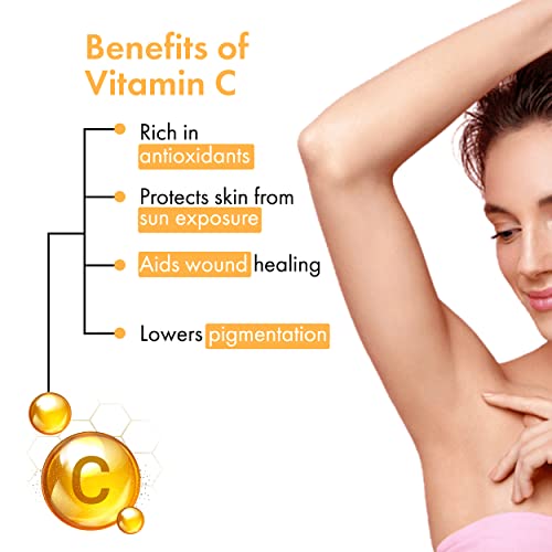Good Vibes Vitamin C Glow Deodorant Roll On, 50 ml | Fresh & Bright Underarms Naturally With Orange & Kakadu Plum | Controls Sweat & Odour | No Parabens, Sulphates, Silicones, Pthalate & Alcohol