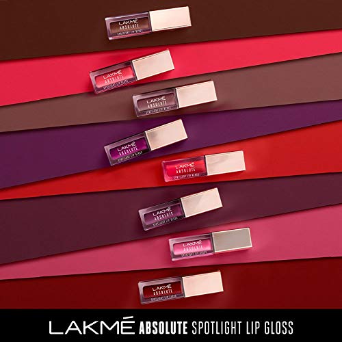 LAKMÉ Absolute Spotlight Lip Gloss, Glossy Finish - Rouge Taffy, 4 ml