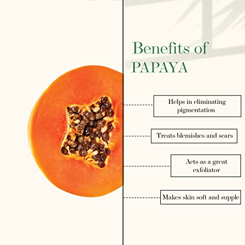 Good Vibes Papaya Skin Radiance Facial Kit - 4 Step Skin Care Includes Cleanser, Scrub, Cream and Pack - 10 g each - Cruelty Free