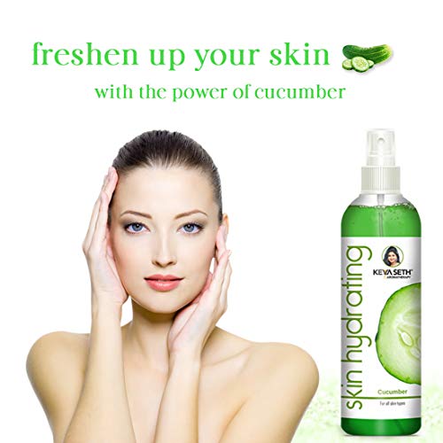 KEYA SETH AROMATHERAPY, DEVICE OF DROP Skin Hydrating Cucumber Toner-Anti Pigmentation, Soothes, Sunburn Treats Open Pores with Cucumber Extract for Sensitive Skin 200ml