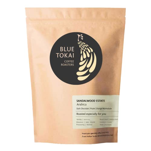 Blue Tokai Coffee Roasters Sandalwood Estate Arabica Freshly Roasted (Medium Dark Roast) Coffee | 250 g (Commercial Espresso)