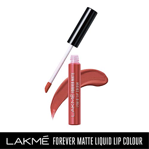 Lakmé Forever Matte Liquid Lip Colour, Coral Sense, 5.6 ml