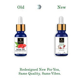Good Vibes Rose Hip Radiant Glow Face Serum, 10 ml Light Weight Non Greasy Moisturizing Anti Ageing Formula For All Skin Types, Corrects Dark Spots, Natural, No Parabens & Sulphates, No Animal Testing