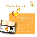 Good Vibes Vitamin C Glow Face Mask, 50 g Deep Cleansing Moisturizing Face Mask For All Skin Types, Rich in Antioxidants & Helps Reduce Dark Spots, No Parabens & Sulphates