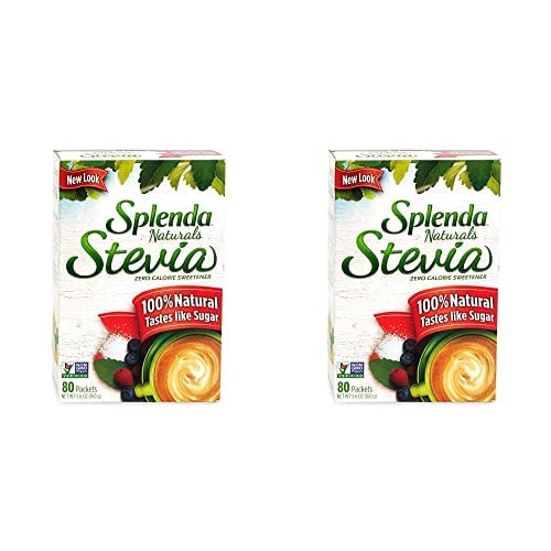 Splenda, Stevia Sweetener Packets, 5.6oz (80 ct) (Pack of 2)