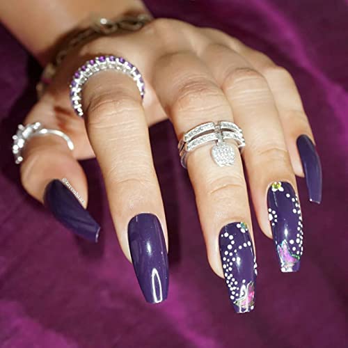DeBelle Gel Nail Polish Royale' Viola (Dark Violet), 8 ml - Enriched with natural Seaweed Extract, cruelty Free, Toxic Free