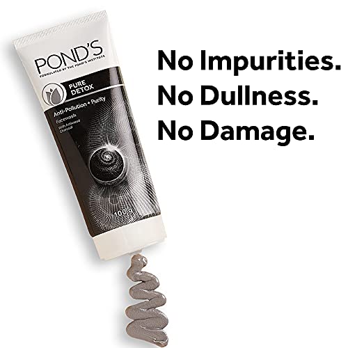 Pond's  Pure Detox Anti-Pollution Purity Face Wash With Activated Charcoal, 150 g