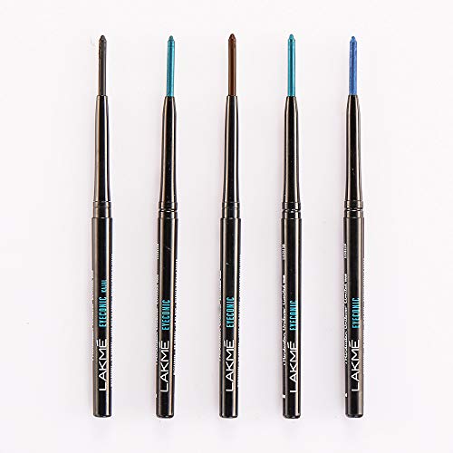 Lakme Eyeconic Kajal, Regal Green Colour, Matte Kohl Liner in a Twist Up Pencil - Waterproof, Smudge Proof & Long Lasting Eye Makeup, 0.35 g