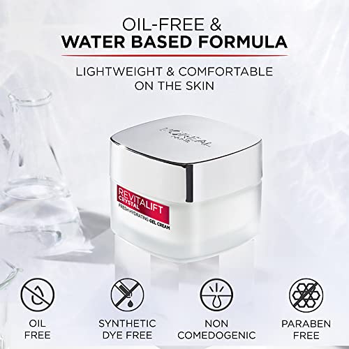 L'Oreal Paris Revitalift Crystal Gel Cream | Oil-Free Face Moisturizer With Salicylic Acid | 50 ml.