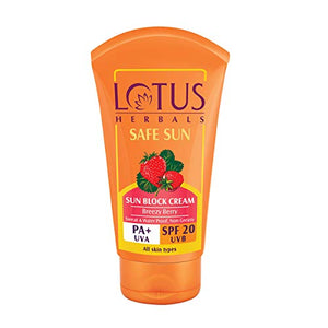 Lotus Herbals Sunscreen SPF 20 PA+ - 50 grams Cream