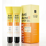 Ustraa Anti-Acne Spot Gel 15 ml - set of 2 - Reduces 99.9% Pimple-causing Germs, Dermatologically Tested, with Neem & Vitamin B3, Lightweight, Oil-free, Works Directly on Acne, Reduces Acne & Redness
