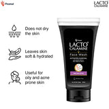 Lacto Calamine Charcoal Activates Face Wash Aloe Vera & Tea Tree Extract for Deep Skin Detox. Removes impurities & fights blackheads & whiteheads. No Sulphates, No Paraben - (100 ml x Pack of 2)
