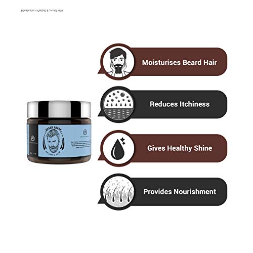 The Man Company Beard Softening Cream with Argan & Mint | Best Softener & Moisturiser for Daily use | (50 g)