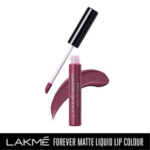 Lakmé Forever Matte Liquid Lip Colour, Mauve Ecstasy, 5.6 ml