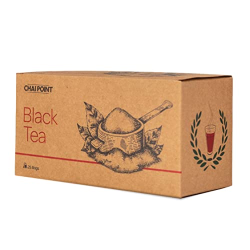CHAI POINT Black Tea, 50 Tea Bags (Pack of 2) | 100% Natural, Flavorful, Strong Black Tea | Assam Tea Bags
