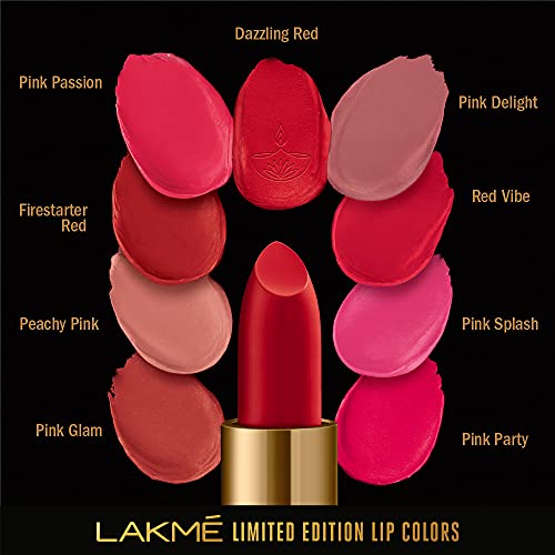 Lakmé Limited Edition Lip Color, Matte Finish - Peachy Pink, 4.5g