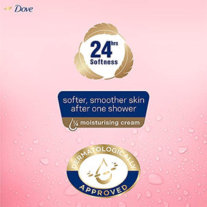 Dove Creamy Shower and Shaving Mousse, Gentle Cleanser Infused with Rose Oil for Nourishment, Gives 24 Hour Softness, Sulphate-Free, 200 ml