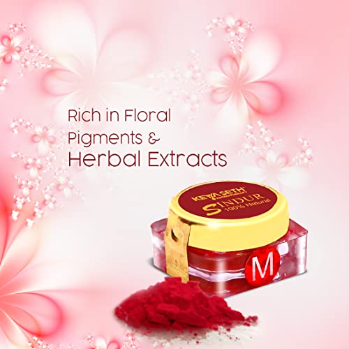 Keya Seth Aromatherapy 100% Natural Dust Sindoor Maroon with Herbs Extracts & Floral Pigments Kumkum, No side Effects & No Hair Fall -3gm