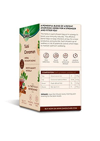 Zandu Tulsi Cinnamon Ayurvedic Infusion (Kadha), Natural Immunity Booster Herbal Tea, Full of Anti-oxidants - 25 Tea Bags