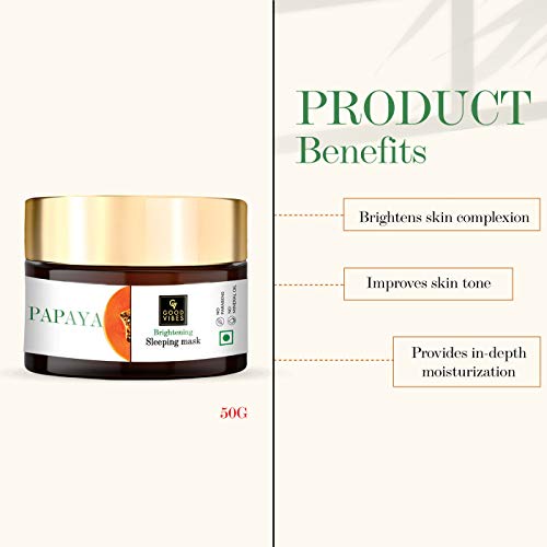 Good Vibes Papaya Brightening Sleeping Face Mask (50 g)