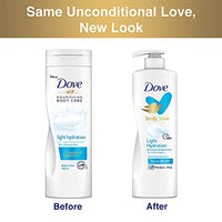 Dove Body Love Light Hydration Body Lotion For All Skin Types Paraben Free, 48hrs Moisturisation with Plant Based moisturiser, Fresh Hydrated Skin 400ml