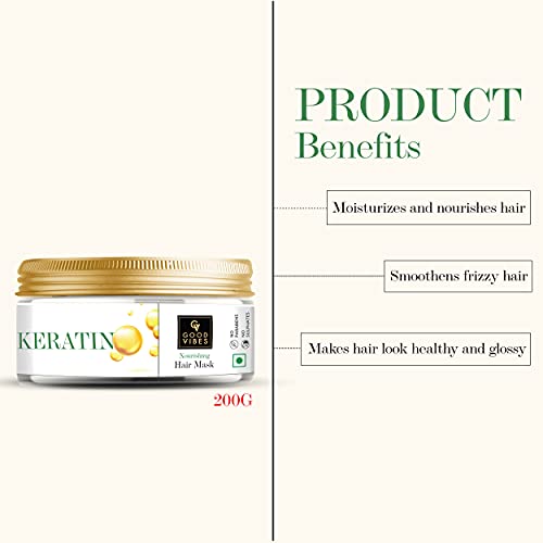 Good Vibes Keratin Shampoo 200ml + Keratin Hair Mask 200g
