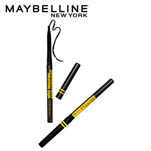 Maybelline New York Super Black Kajal, 0.7 g (Pack of 2)