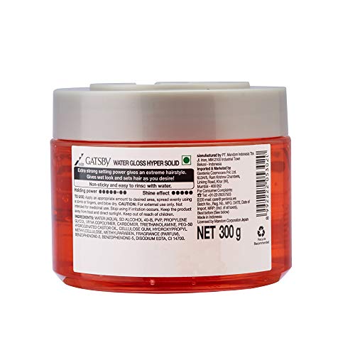 Gatsby Water Gloss Hyper Solid Gel, 369 grams