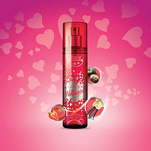 Layer'r Wottagirl Classic Collection Fragrant Body Splash, Romance, 135ml