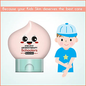 Keya Seth Aromatherapy, Schoolers Sunscreen SPF 30 PA++ for Kids Mineral Based Lotion -Paraben & Sulphate Free 50ml.